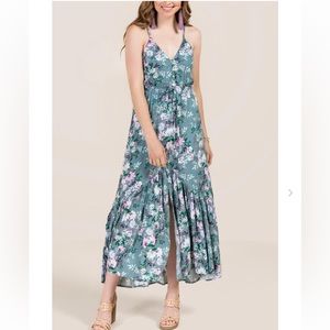 Button Front Maxi Dress